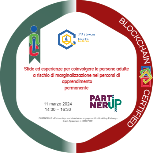 Progetto europeo PARTNER UP - Gruppi di sviluppo - incontro 2: Sfide ed esperienze per coinvolgere le persone adulte a rischio di marginalizzazione nei percorsi di apprendimento permanente